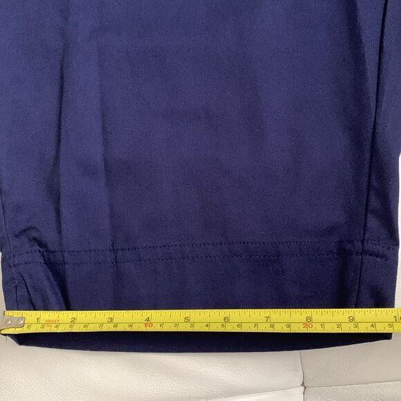 NWT Coral Bay Navy Blue Capri Pants Pockets Elastic Waist Drawstring Size 3X - Picture 7 of 9